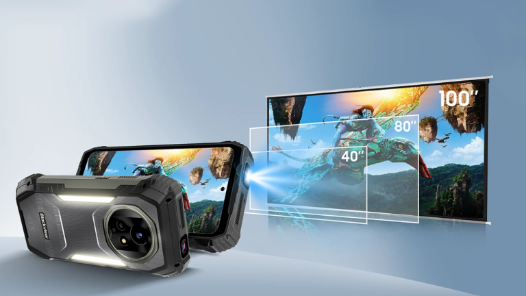 2025 is the year of the smartphone projector as yet another rugged mobile phone launches with a 100-inch 480p 100nits projector – and a 20,000Ah battery