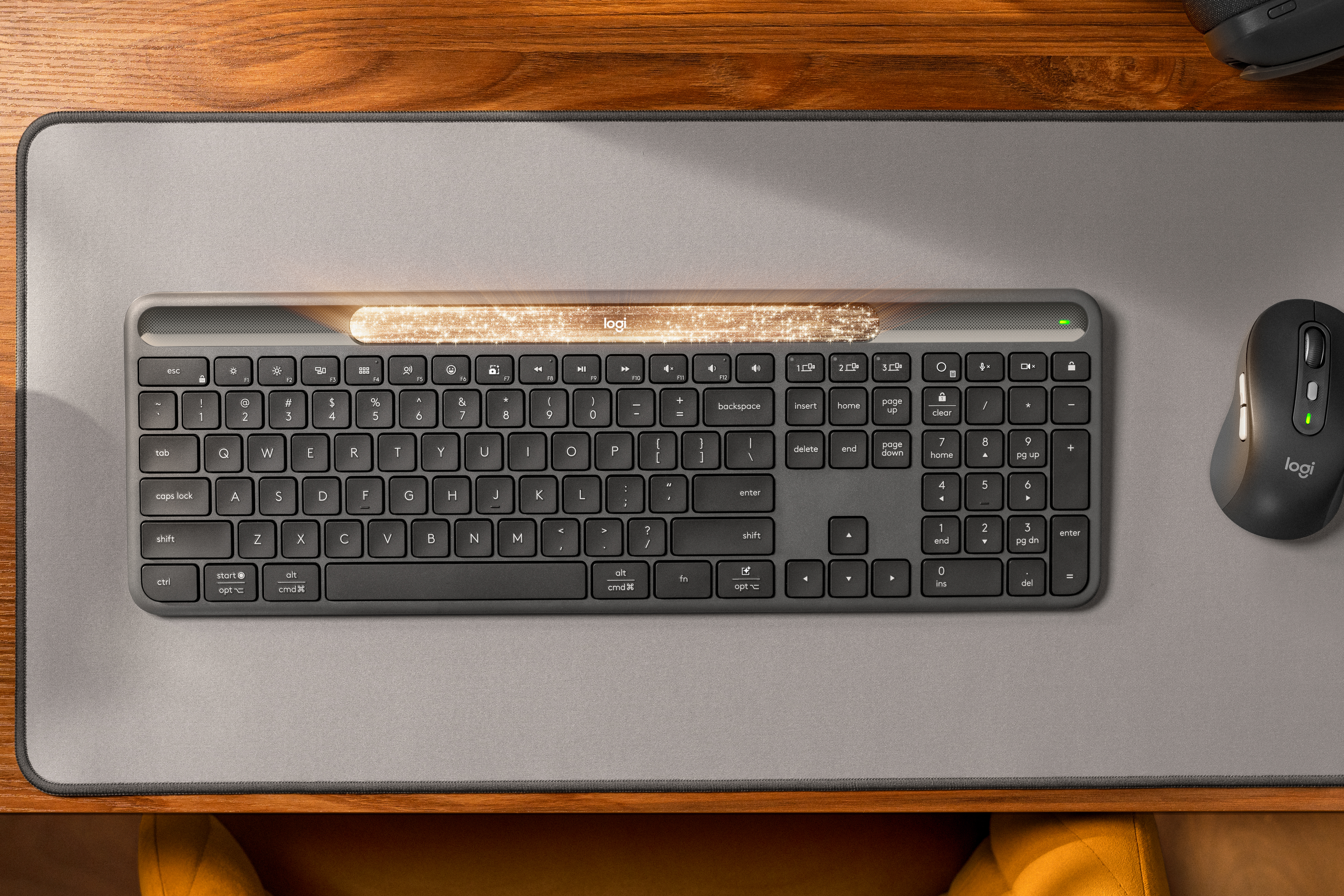 Logitech’s new light-powered keyboard doesn’t even need the sun