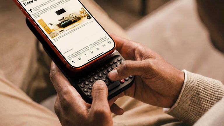 The new Clicks Power Keyboard can turn your phone into a BlackBerry – and it doubles as a wireless charger too