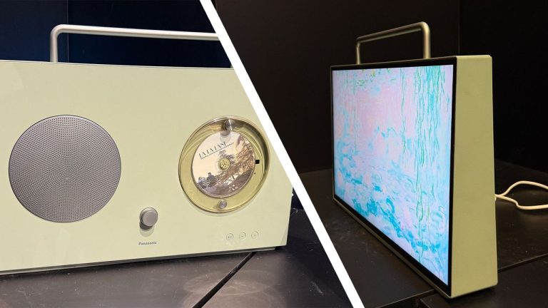 Panasonic combined a portable TV with a CD player, and I can’t help being totally charmed by it