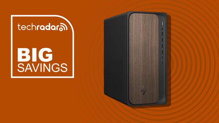 HP OmniDesk Desktop blends woodgrain style with Core Ultra 7 performance for business use, and it’s $770 off right now